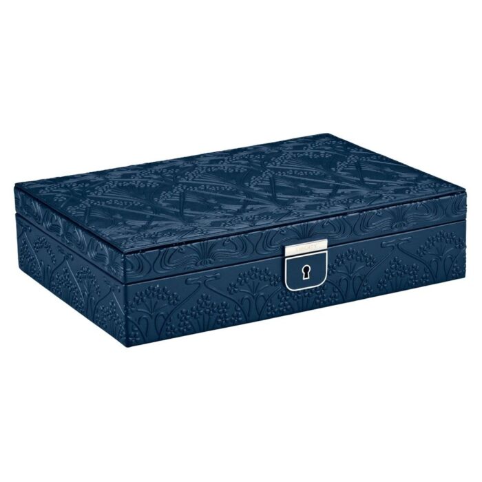 wolf x liberty medium jewellery box all over ianthe navy 2 Watch Winders, Watch Boxes & Watch Safes WOLF X LIBERTY Medium Jewellery Box All Over Ianthe Navy