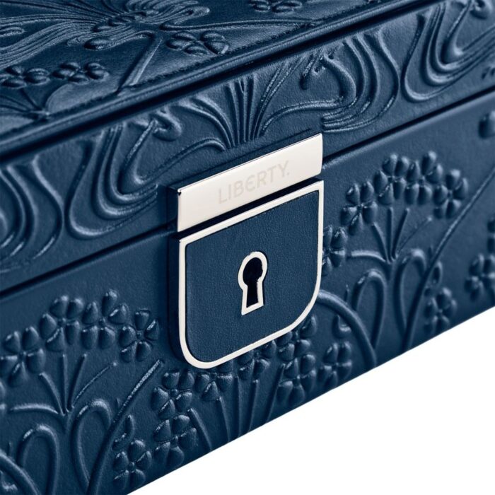 wolf x liberty medium jewellery box all over ianthe navy 3 Watch Winders, Watch Boxes & Watch Safes WOLF X LIBERTY Medium Jewellery Box All Over Ianthe Navy