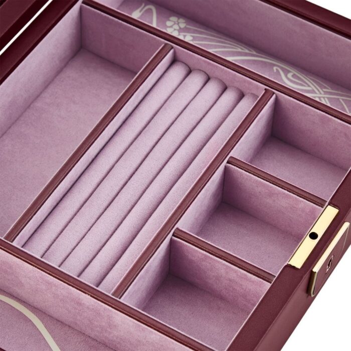 wolf x liberty medium jewellery box ianthe burgundy 1 Watch Winders, Watch Boxes & Watch Safes WOLF X LIBERTY Medium Jewellery Box Ianthe Burgundy