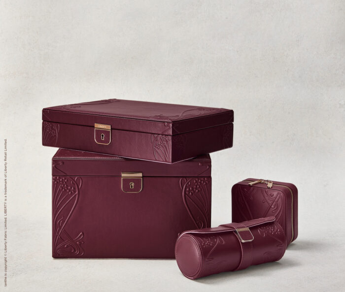 wolf x liberty medium jewellery box ianthe burgundy 9 Watch Winders, Watch Boxes & Watch Safes WOLF X LIBERTY Medium Jewellery Box Ianthe Burgundy