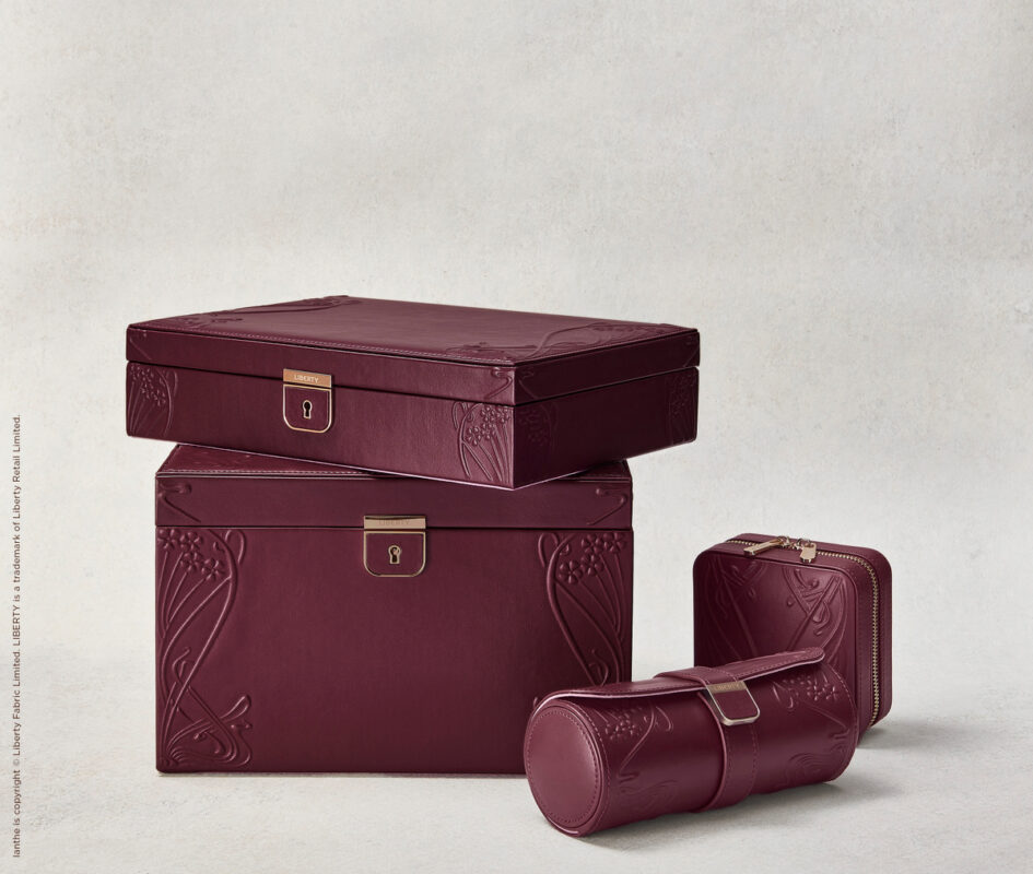 wolf x liberty medium jewellery box ianthe burgundy 9 Watch Winders, Watch Boxes & Watch Safes WOLF X LIBERTY Medium Jewellery Box Ianthe Burgundy