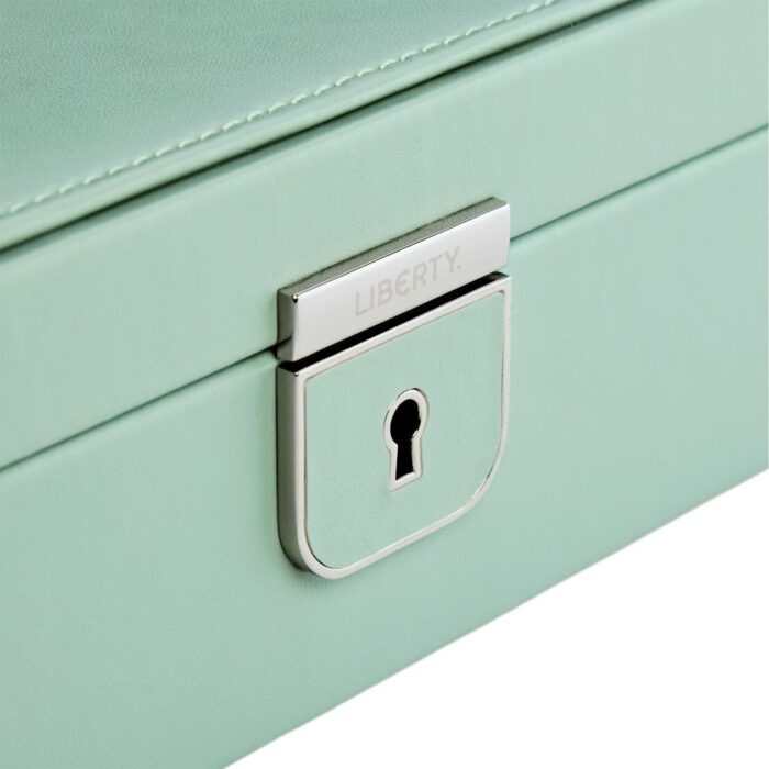 wolf x liberty medium jewellery box julia interior print sage green 3 Watch Winders, Watch Boxes & Watch Safes WOLF X LIBERTY Medium Jewellery Box Julia Interior Print Sage Green