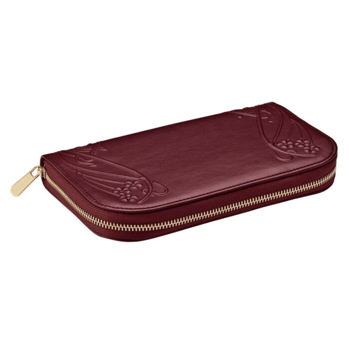 wolf x liberty travel jewellery portfolio ianthe burgundy 0 Watch Winders, Watch Boxes & Watch Safes WOLF X LIBERTY Travel Jewellery Portfolio Ianthe Burgundy