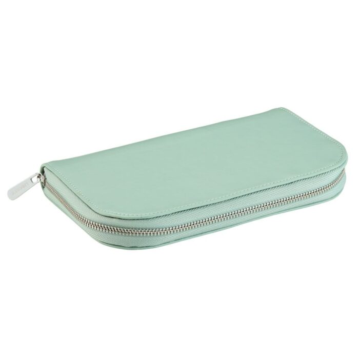 wolf x liberty travel jewellery portfolio julia interior print sage green 0 Watch Winders, Watch Boxes & Watch Safes WOLF X LIBERTY Travel Jewellery Portfolio Julia Interior Print Sage Green