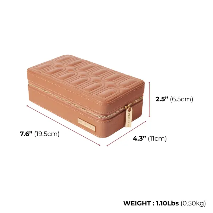 billstone jewellery travel case amour mocha mousse 04 Watch Winders, Watch Boxes & Watch Safes Billstone Jewellery Travel Case Amour Mocha Mousse