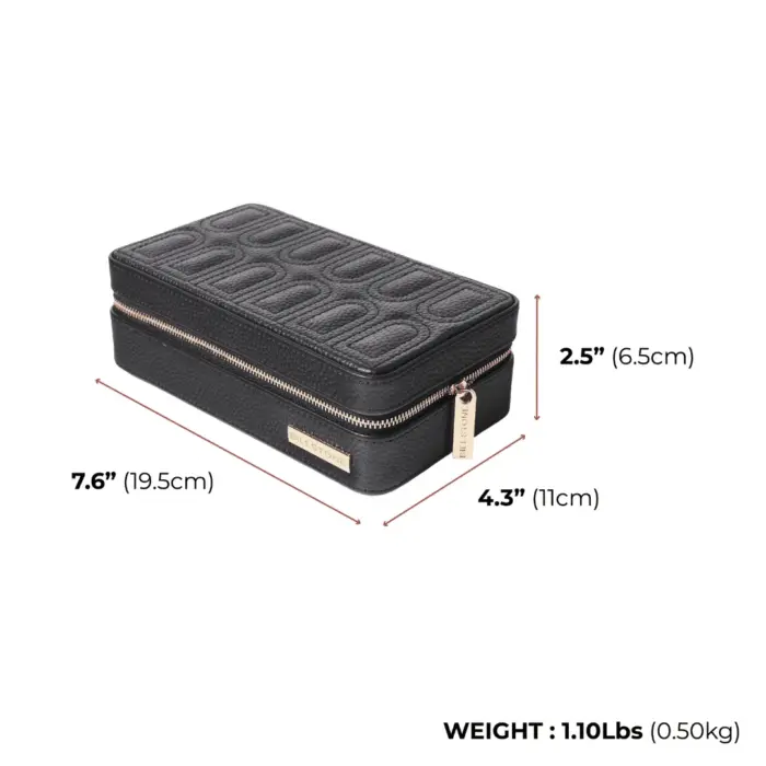 billstone jewellery travel case amour mystique black 02 Watch Winders, Watch Boxes & Watch Safes Billstone Jewellery Travel Case Amour Mystique Black