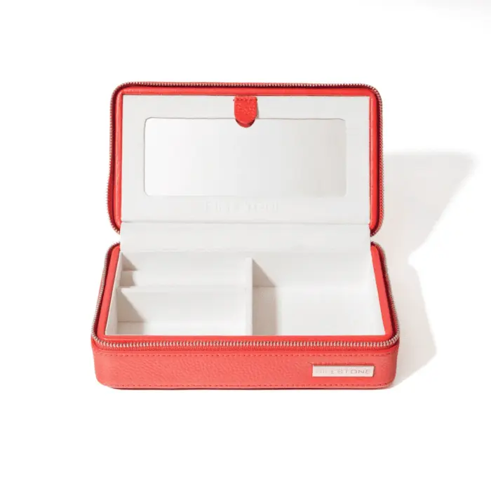 billstone jewellery travel case amour signature red 04 Watch Winders, Watch Boxes & Watch Safes Billstone Jewellery Travel Case Amour Signature Red