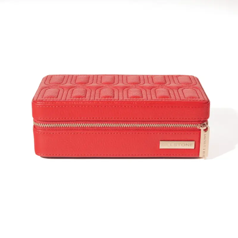 billstone jewellery travel case amour signature red Watch Winders, Watch Boxes & Watch Safes Watch Winders, Watch Boxes & Watch Safes