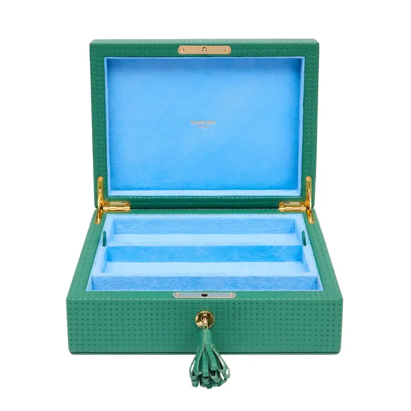 Rapport Charlotte Jewellery Box Green 1 rapport charlotte jewellery box green Watch Winders, Watch Boxes & Watch Safes Rapport Charlotte Jewellery Box Green