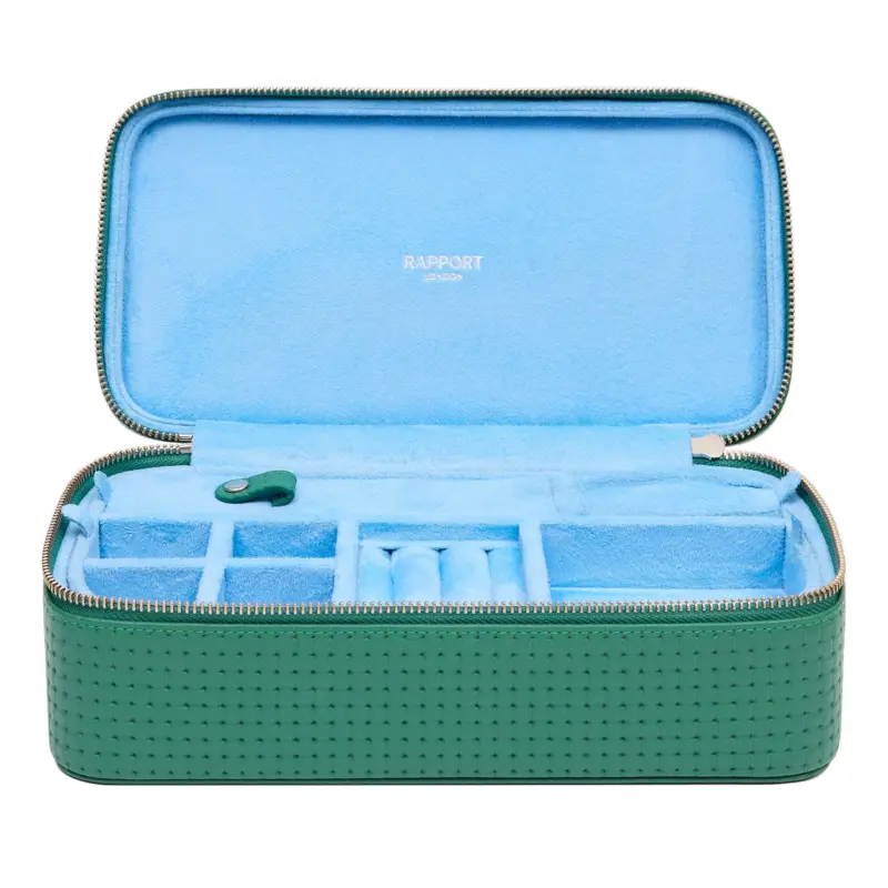 Watch Winders, Watch Boxes & Watch Safes 14 rapport charlotte jewellery case green Watch Winders, Watch Boxes & Watch Safes Watch Winders, Watch Boxes & Watch Safes