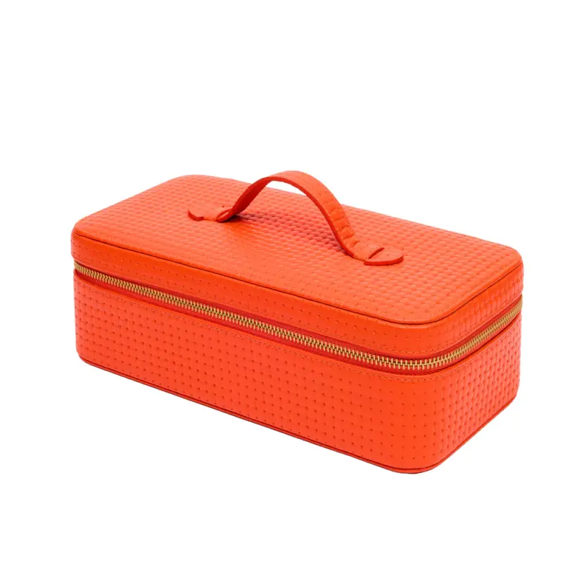 rapport charlotte jewellery case orange 05 Watch Winders, Watch Boxes & Watch Safes Rapport Charlotte Jewellery Case Orange