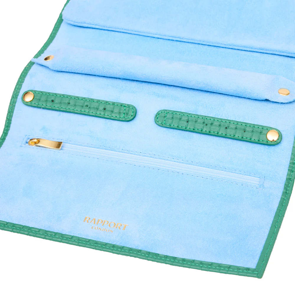rapport-charlotte-jewellery-roll-green-03 rapport charlotte jewellery roll green 03 Watch Winders, Watch Boxes & Watch Safes Rapport Charlotte Jewellery Roll Green
