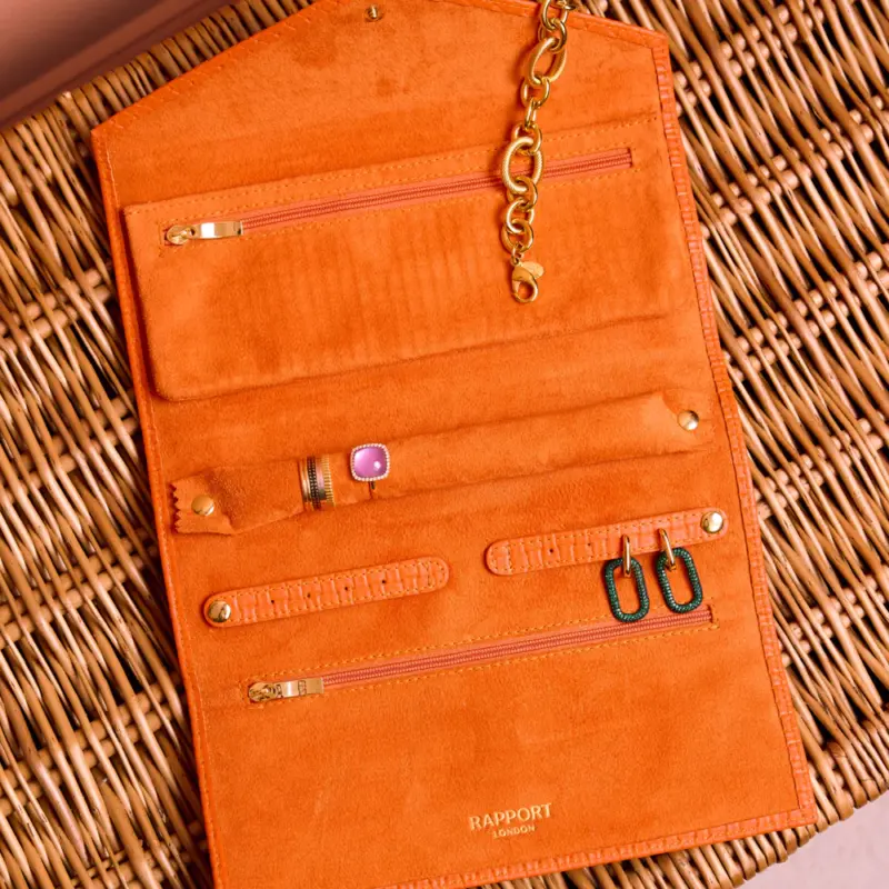 Watch Winders, Watch Boxes & Watch Safes 17 rapport charlotte jewellery roll orange 0 Watch Winders, Watch Boxes & Watch Safes Watch Winders, Watch Boxes & Watch Safes