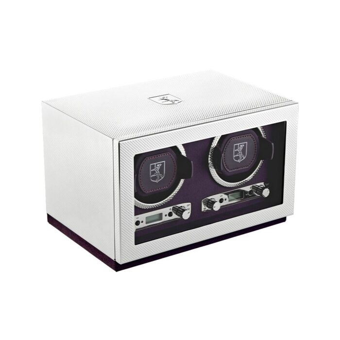 wolf silver double watch winder 0 Watch Winders, Watch Boxes & Watch Safes WOLF Silver Double Watch Winder