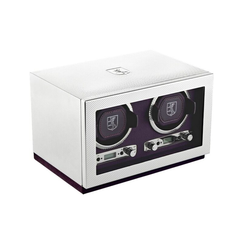 wolf silver double watch winder 0 Watch Winders, Watch Boxes & Watch Safes WOLF Silver Double Watch Winder