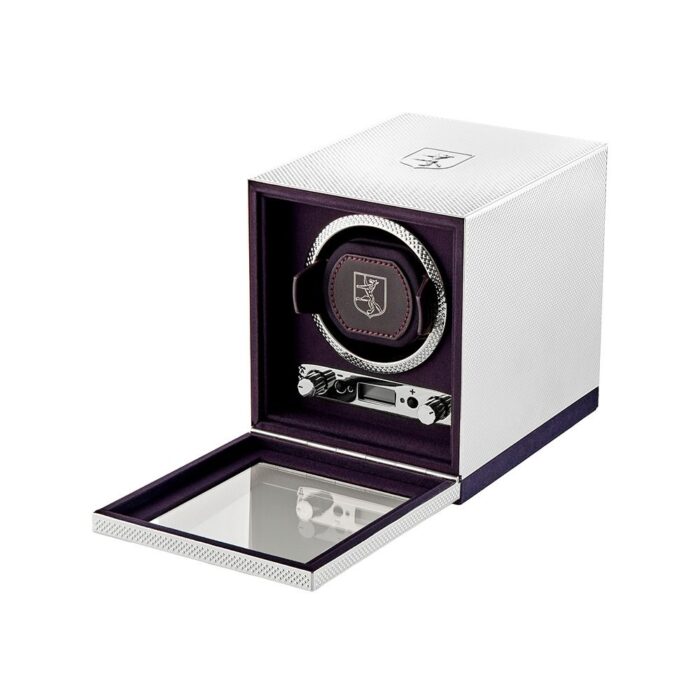 wolf silver single watch winder 01 Watch Winders, Watch Boxes & Watch Safes WOLF Silver Single Watch Winder