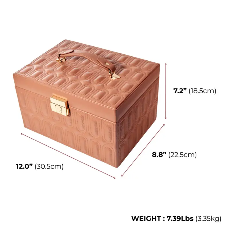 billstone jewellery box amour mocha mousse large 05 Watch Winders, Watch Boxes & Watch Safes Billstone Jewellery Box Amour Mocha Mousse Large