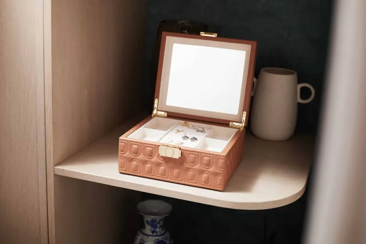 billstone jewellery box amour mocha mousse medium 0 Watch Winders, Watch Boxes & Watch Safes Billstone Jewellery Box Amour Mocha Mousse Medium