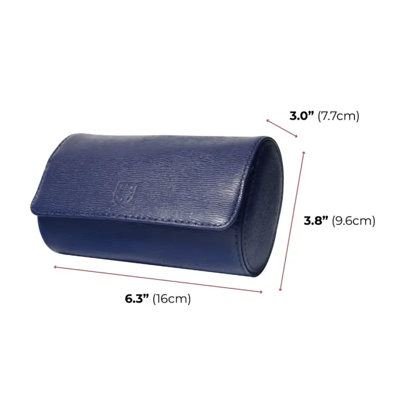 billstone watch roll watch travel case voyager 2 piece capri blue 03 Watch Winders, Watch Boxes & Watch Safes Billstone Watch Roll Watch Travel Case Voyager 2 Piece Capri Blue