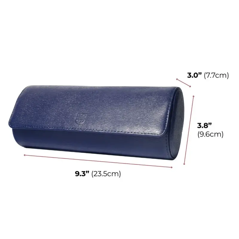 billstone watch roll watch travel case voyager 3 piece capri blue 03 Watch Winders, Watch Boxes & Watch Safes Billstone Watch Roll Watch Travel Case Voyager 3 Piece Capri Blue