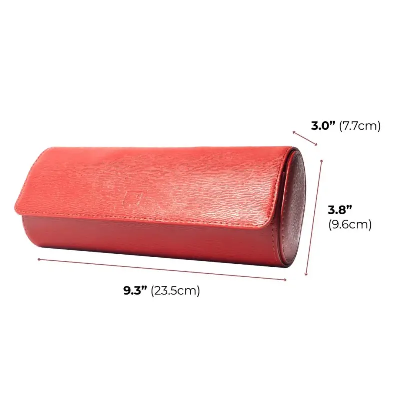 billstone watch roll watch travel case voyager 3 piece monaco red 03 Watch Winders, Watch Boxes & Watch Safes Billstone Watch Roll Watch Travel Case Voyager 3 Piece Monaco Red
