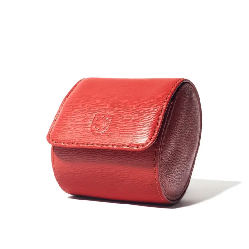 billstone watch roll watch travel case voyager single monaco red 03 Watch Winders, Watch Boxes & Watch Safes Billstone Watch Roll Watch Travel Case Voyager Single Monaco Red