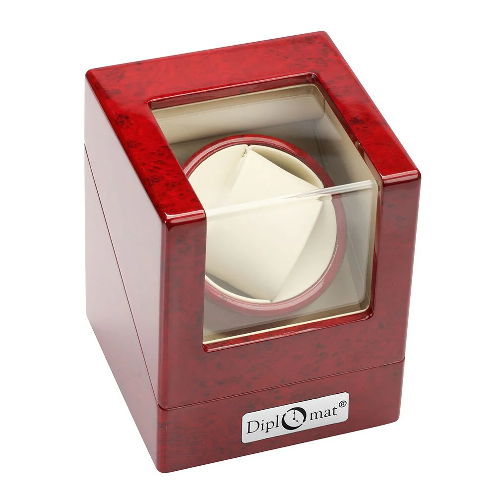 diplomat-single-watch-winder-estate-cherry-31-405 diplomat single watch winder estate cherry 31 405 Watch Winders, Watch Boxes & Watch Safes Diplomat Single Watch Winder Estate Cherry 31-405