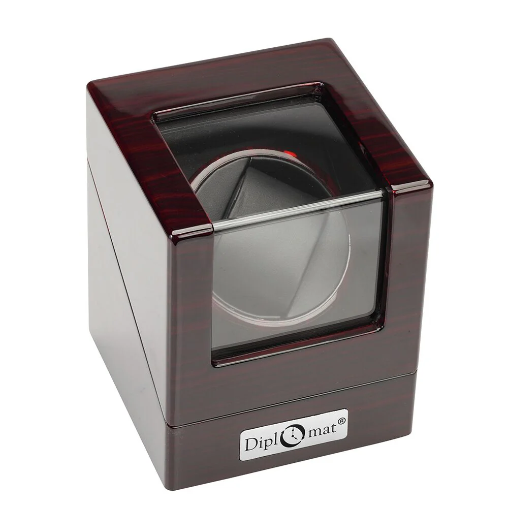 diplomat-single-watch-winder-estate-ebony-31-407 diplomat single watch winder estate ebony 31 407 Watch Winders, Watch Boxes & Watch Safes Diplomat Single Watch Winder Estate Ebony 31-407