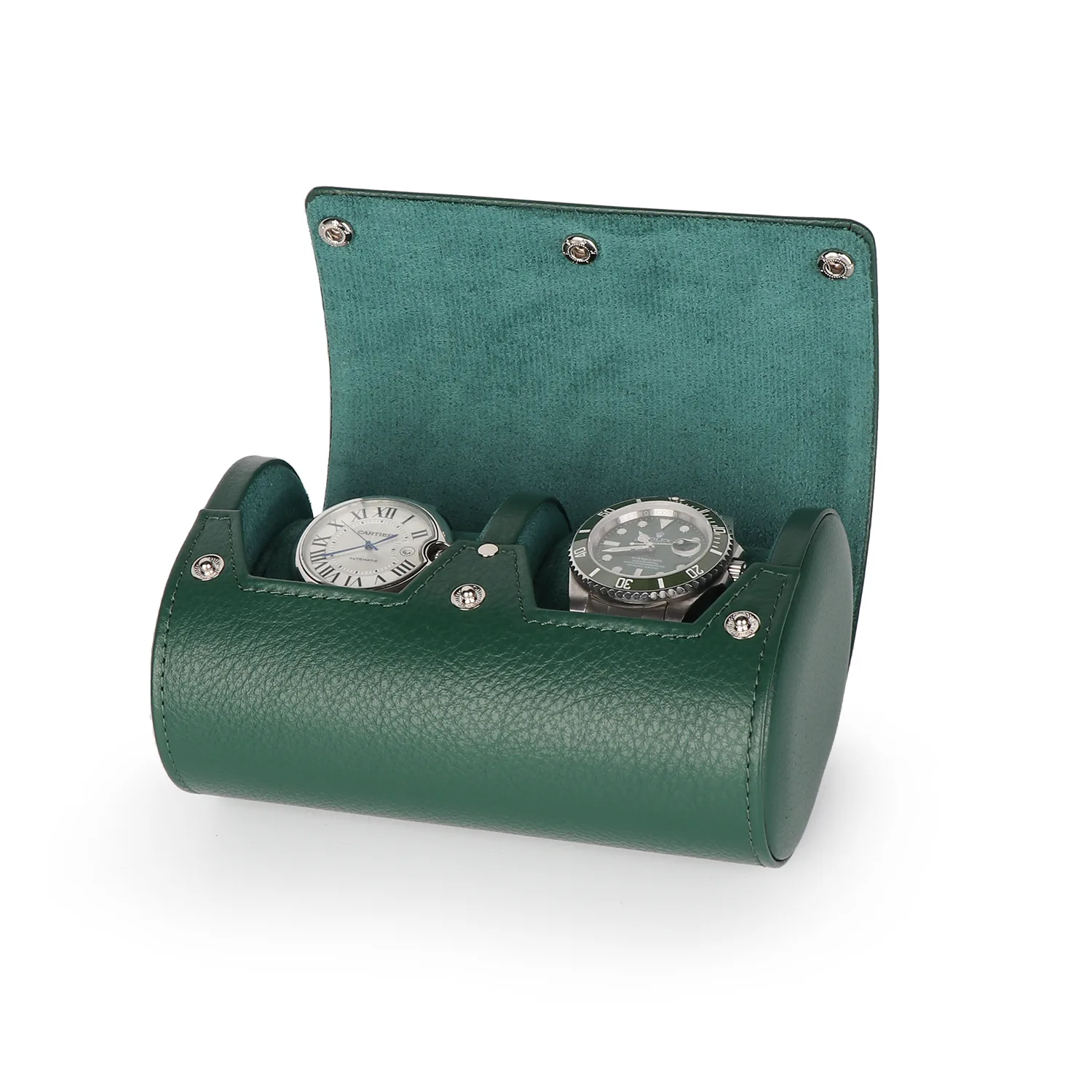 double-watch-roll-watch-travel-case-green-genuine-leather double watch roll watch travel case green genuine leather Watch Winders, Watch Boxes & Watch Safes Double Watch Roll Watch Travel Case Green Genuine Leather