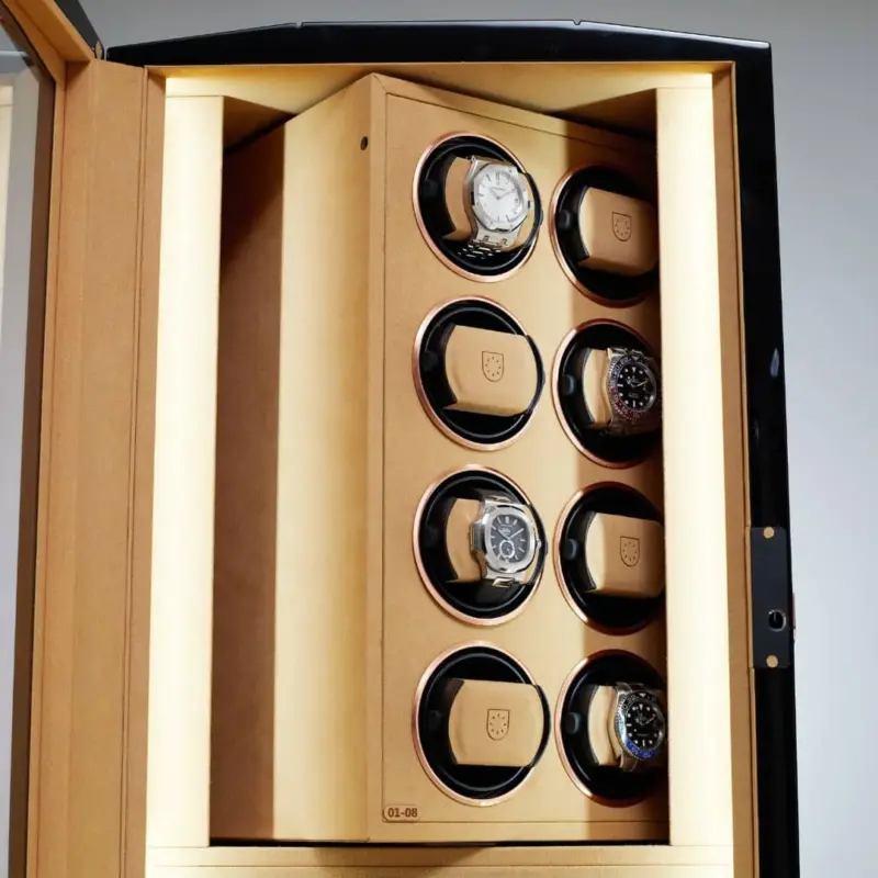 Billstone Watch Winder Cairus Fingerprint 16 Piece Burl Wood 2 billstone watch winder cairus fingerprint 16 piece burl wood 02 Watch Winders, Watch Boxes & Watch Safes Billstone Watch Winder Cairus Fingerprint 16 Piece Burl Wood