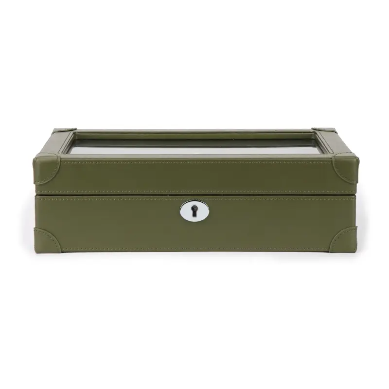 driklux 10 piece watch box luxury leather finish green 0 Watch Winders, Watch Boxes & Watch Safes Watch Winders, Watch Boxes & Watch Safes