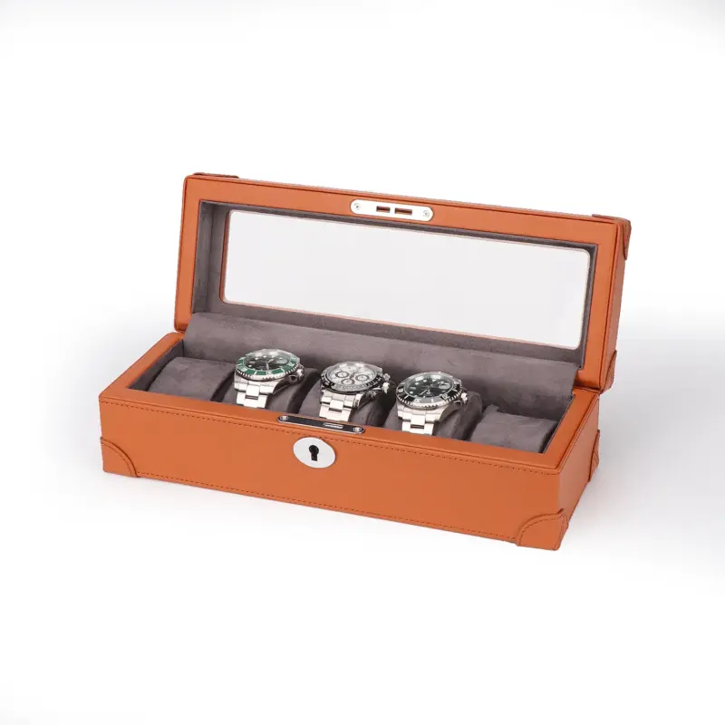 Driklux 5 Piece Watch Box Luxury Leather Finish Brown 1 driklux 5 piece watch box luxury leather finish brown 01 Watch Winders, Watch Boxes & Watch Safes Driklux 5 Piece Watch Box Luxury Leather Finish Brown