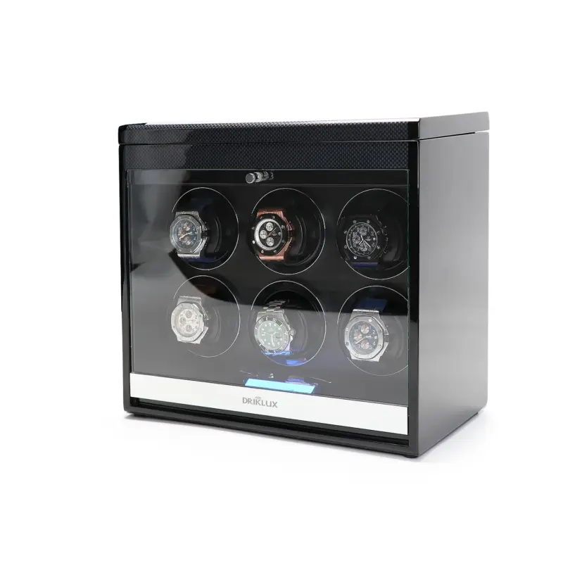 driklux luxury 6 piece watch winder black high gloss finish 00 Watch Winders, Watch Boxes & Watch Safes Driklux Luxury 6 Piece Watch Winder Black High-gloss Finish