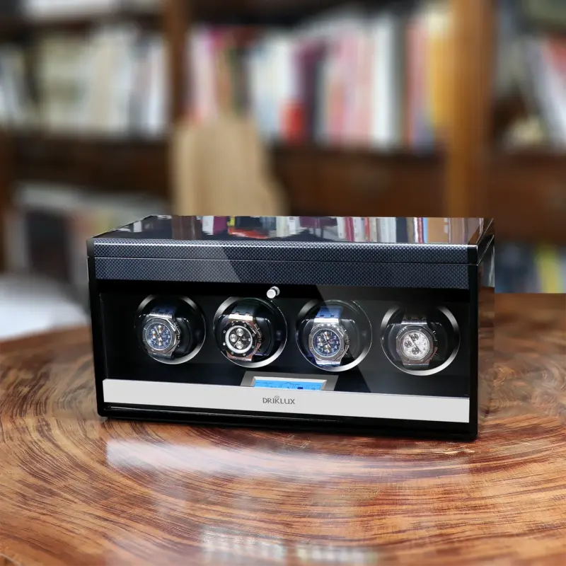 Driklux Luxury Quad Watch Winder Carbon Fiber Texture 2 driklux luxury quad watch winder carbon fiber texture 00 Watch Winders, Watch Boxes & Watch Safes Driklux Luxury Quad Watch Winder Carbon Fiber Texture