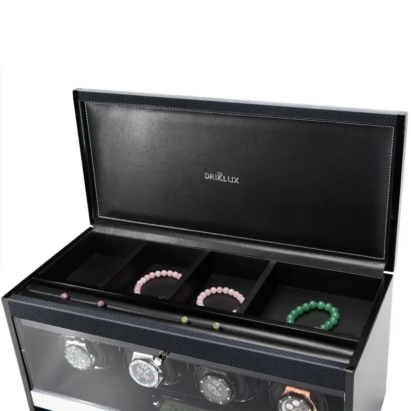 Driklux Luxury Quad Watch Winder Carbon Fiber Texture 3 driklux luxury quad watch winder carbon fiber texture 01 Watch Winders, Watch Boxes & Watch Safes Driklux Luxury Quad Watch Winder Carbon Fiber Texture