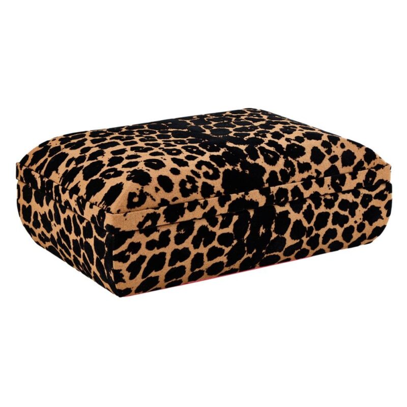 wolf medium jewellery box savanna leopard print 00 Watch Winders, Watch Boxes & Watch Safes WOLF Medium Jewellery Box Savanna Leopard Print