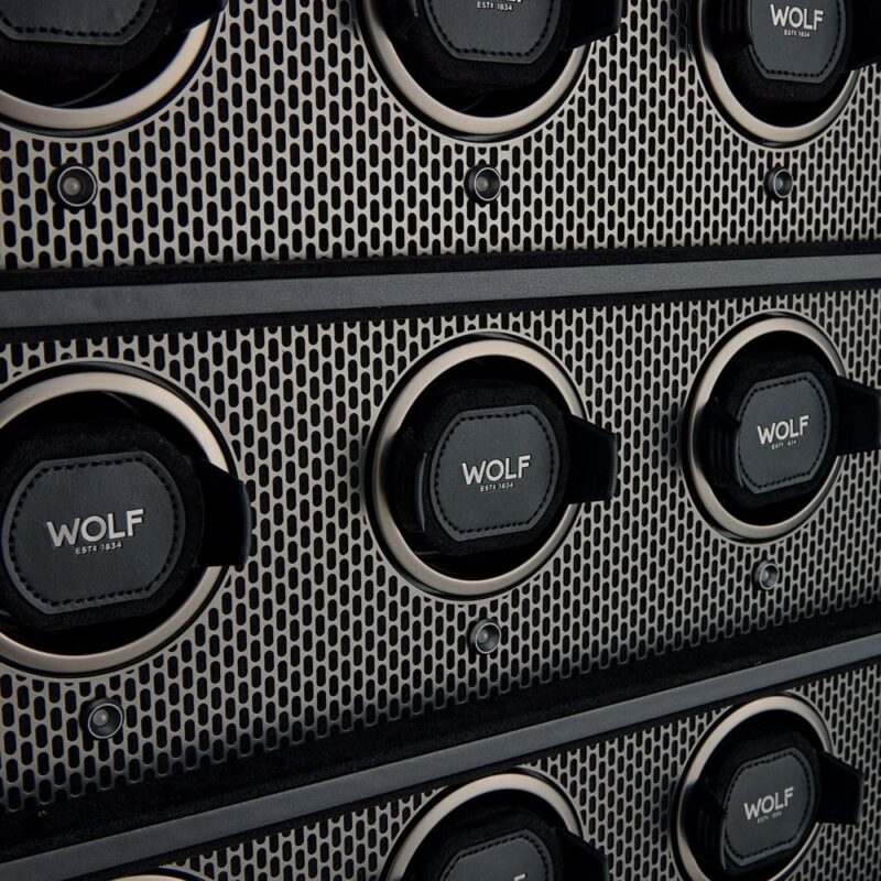 WOLF Axis 12 Piece Watch Winder Cabinet Powder Coat 2 wolf axis 12 piece watch winder cabinet powder coat 0000 Watch Winders, Watch Boxes & Watch Safes WOLF Axis 12 Piece Watch Winder Cabinet Powder Coat