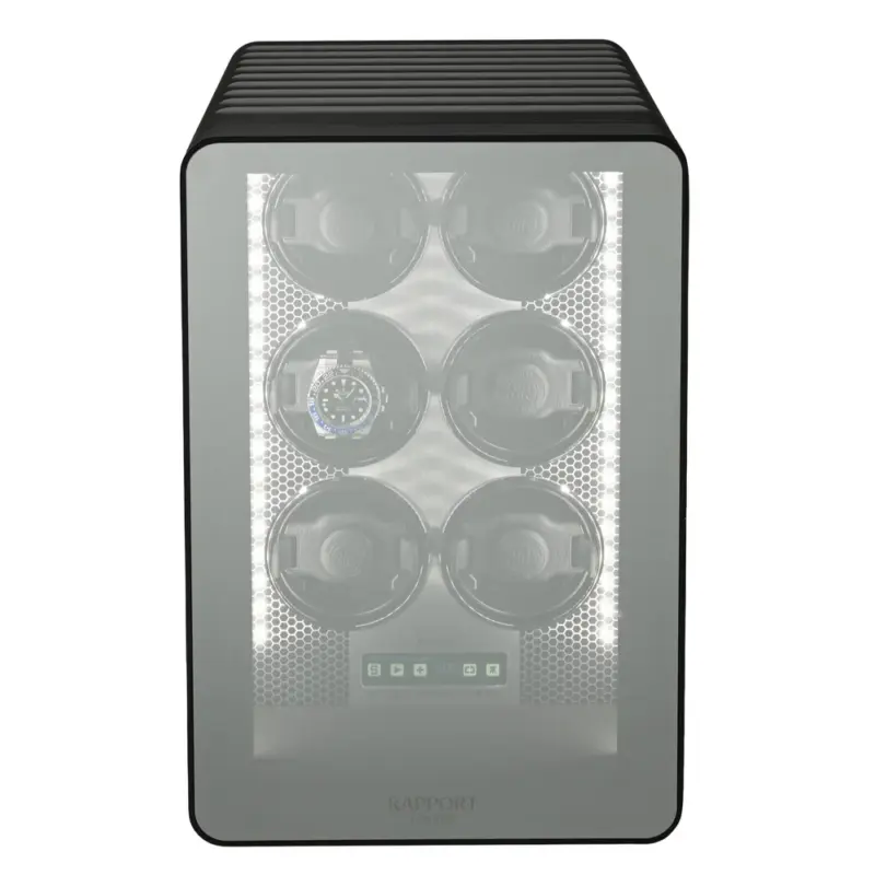 rapport neo six watch winder black Watch Winders, Watch Boxes & Watch Safes Watch Winders, Watch Boxes & Watch Safes