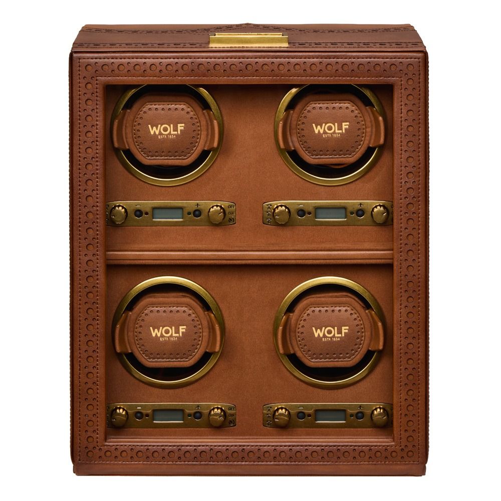 wolf-brogue-4-piece-watch-winder wolf brogue 4 piece watch winder Watch Winders, Watch Boxes & Watch Safes WOLF Brogue 4 Piece Watch Winder