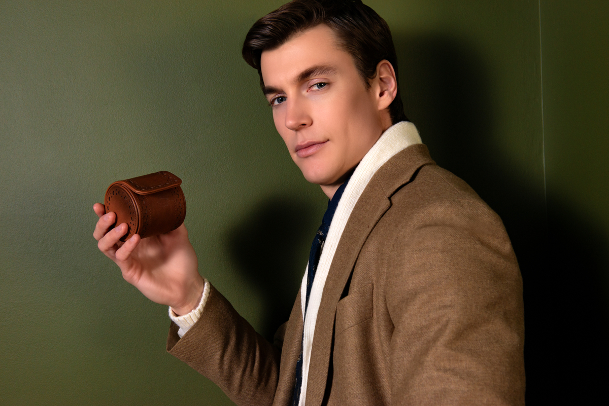 WOLF Brogue Single Watch Roll 1 wolf brogue single watch roll L2 Watch Winders, Watch Boxes & Watch Safes WOLF Brogue Single Watch Roll