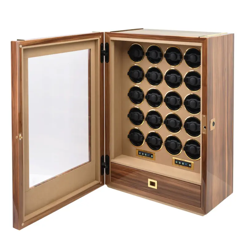 rapport twenty watch winder paramount walnut w240 0 Watch Winders, Watch Boxes & Watch Safes Watch Winders, Watch Boxes & Watch Safes