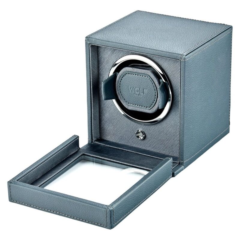 wolf cub single watch winder with cover future grey 01 Watch Winders, Watch Boxes & Watch Safes WOLF Cub Single Watch Winder with Cover Future Grey