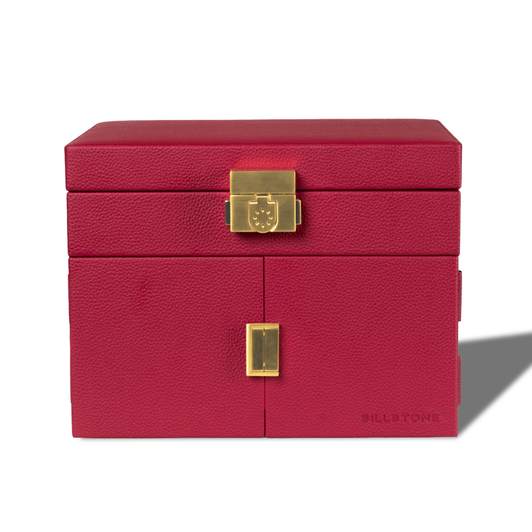 billstone-jewellery-box-aura-rouge-maroon billstone jewellery box aura rouge maroon Watch Winders, Watch Boxes & Watch Safes Billstone Jewellery Box Aura Rouge Maroon