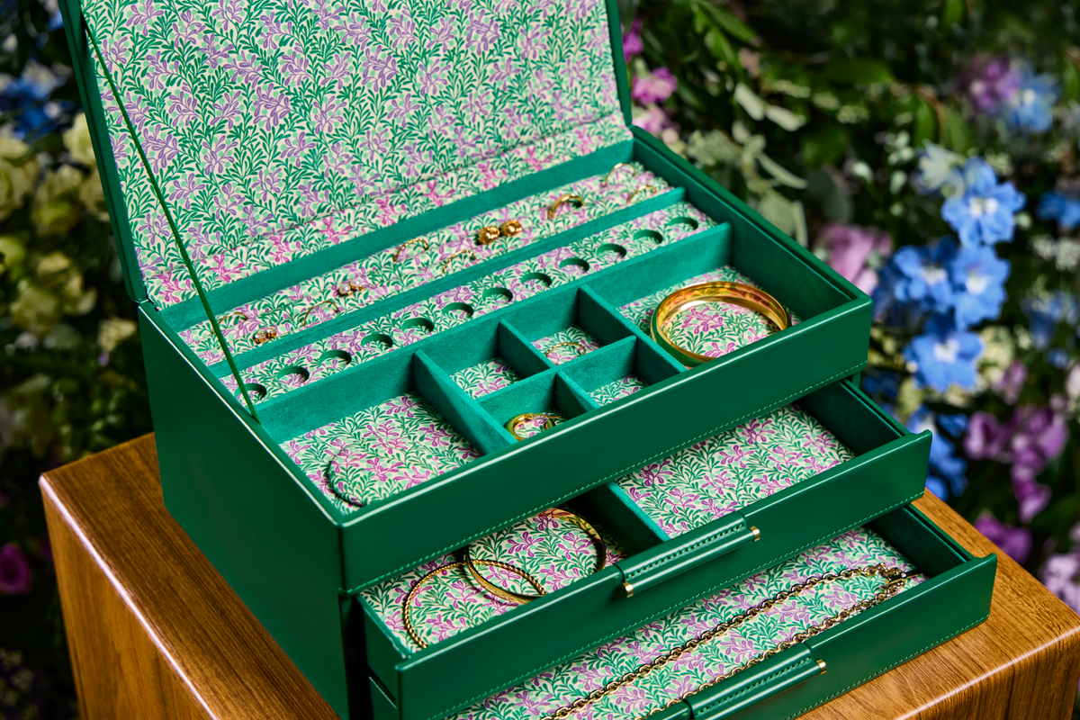 wolf x fiona howard sophia jewelry box with drawers forest green fruit botanical lifestyle0 Watch Winders, Watch Boxes & Watch Safes Watch Winders, Watch Boxes & Watch Safes
