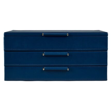 WOLF X Fiona Howard Sophia Jewelry Box with Drawers Indigo Fruit Botanical