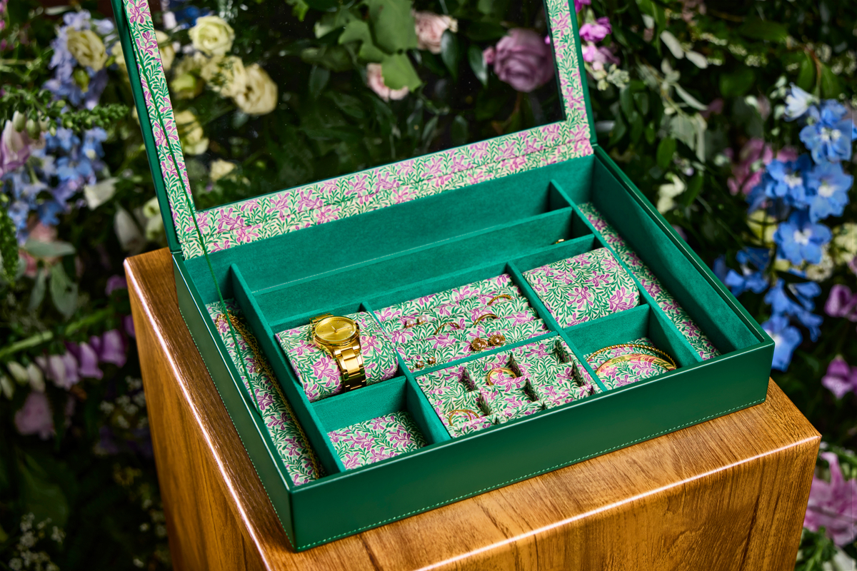 wolf x fiona howard sophia jewelry box with window forest green fruit botanical lifestyle0 Watch Winders, Watch Boxes & Watch Safes Watch Winders, Watch Boxes & Watch Safes